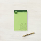 Groene Krab Keltische Knoop Post-it® Notes (Op bureau)