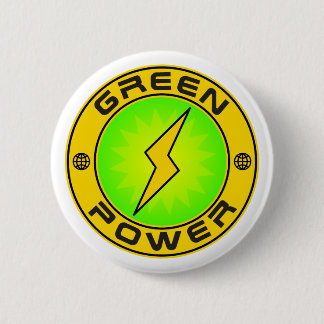 Groene kracht III Ronde Button 5,7 Cm