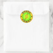 Groene kracht III Ronde Sticker (Tas)