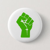 Groene kracht ronde button 5,7 cm (Voorkant)