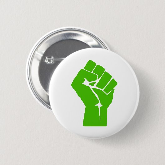 Groene kracht ronde button 5,7 cm (Voorkant /achterkant)