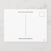 Groene Krampus Op Besneeuwde Bergtop Kerstmopper Feestdagenkaart (Achterkant)