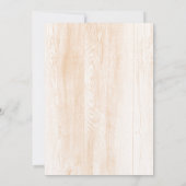 Groene krans bruiloft uitnodigingen - Peach (Achterkant)