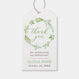 Groene krans dank je Label, BOHO Cadeaulabel