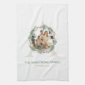Groene Krans Monogram Thuisaccent Theedoek (Verticaal)