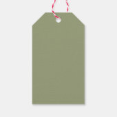 Groene Krans Pompoen Herfst Bruiloft Feest Favor Cadeaulabel (Achterkant)