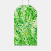 Groene krans waterverf kunst dank u cadeau labels cadeaulabel (Achterkant)