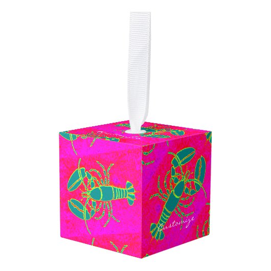 groene kreeft roze Thunder_Cove Decoratie (Voorkant hoekig)