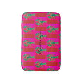 groene kreeften Thunder_Cove roze Badmat (Voorkant Verticaal)