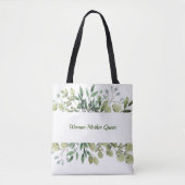Groene kreet met toewijding canvas tas (Voorkant)