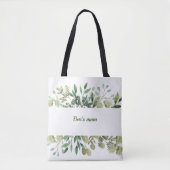 Groene kreet met toewijding canvas tas (Voorkant)