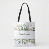 Groene kreet met toewijding canvas tas (Voorkant)