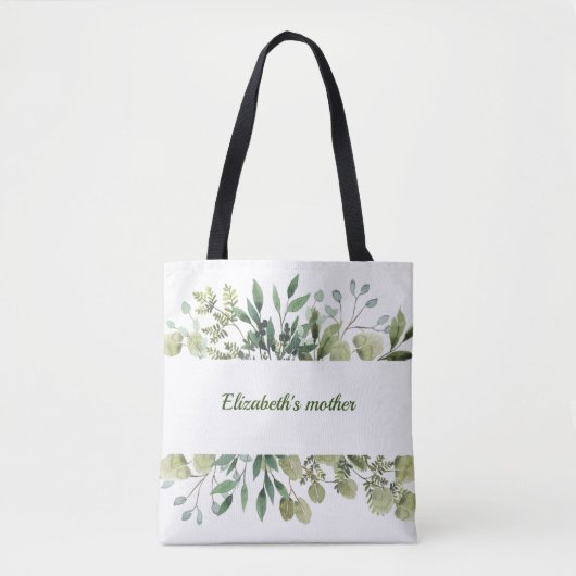 Groene kreet met toewijding canvas tas (Voorkant)