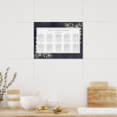 Groene krijtbord trouw zitplaatskaart poster (Keuken)