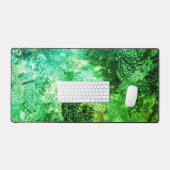 Groene Kristallen Bureaumat (Keyboard & Muis)