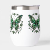 Groene Kristalvlinder | Bloemframe (Links)