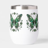 Groene Kristalvlinder | Bloemframe (Achterkant)