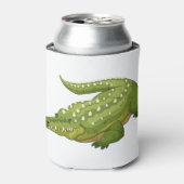 Groene krokodil blikjeskoeler (Blikje Voorkant)