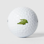 Groene krokodil golfballen (Voorkant)