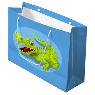 Groene krokodil groot cadeauzakje