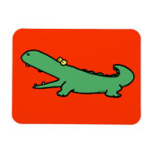 Groene krokodil magneet (Horizontaal)