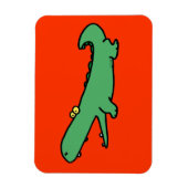 Groene krokodil magneet (Verticaal)