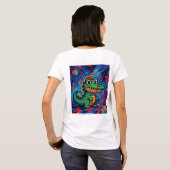 Groene krokodil vrouwen T-shirt (Achterkant volledig)