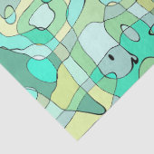 Groene kronkelende tissuepapier (Detail)