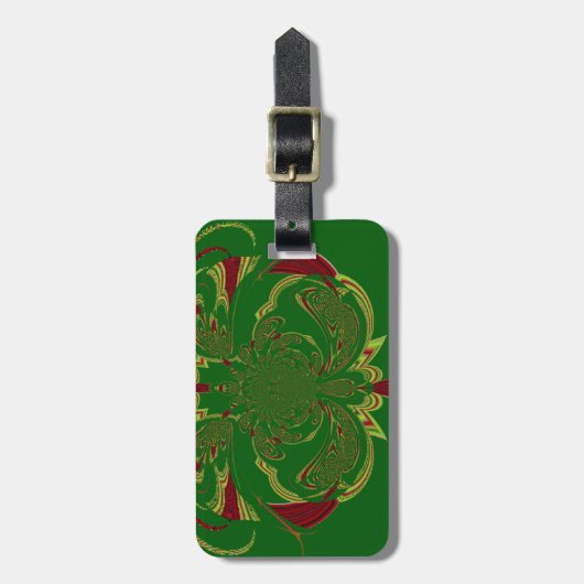 Groene Kroon Bagagelabel (Voorkant verticaal)