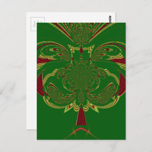 Groene Kroon Briefkaart (Voorkant / Achterkant)