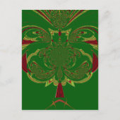 Groene Kroon Briefkaart (Voorkant)