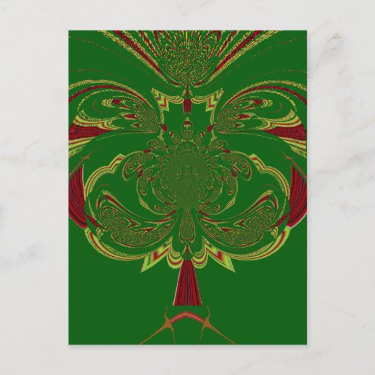 Groene Kroon Briefkaart (Voorkant)