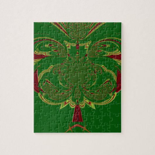 Groene Kroon Legpuzzel (Verticaal)