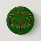 Groene Kroon Ronde Button 5,7 Cm (Voorkant)