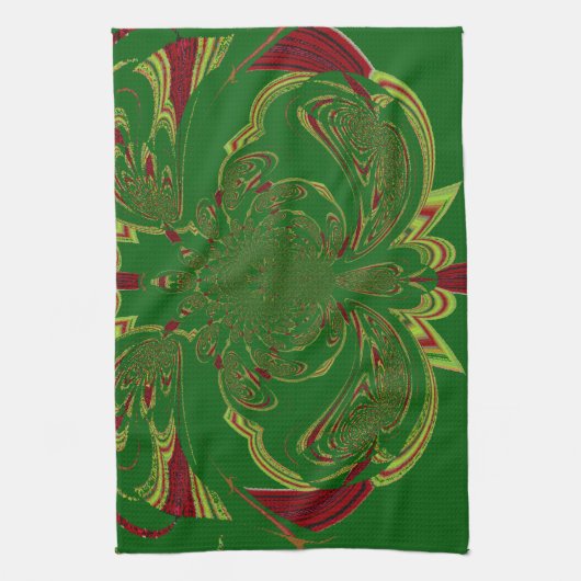 Groene Kroon Theedoek (Verticaal)