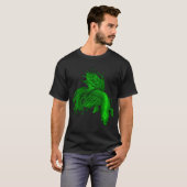 Groene Kroonstaart Siamese Kiemvis T-shirt (Voorkant volledig)