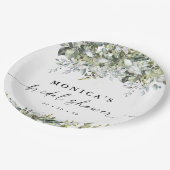 Groene Kruiden Bruidsfeest Papieren Bord (Gekanteld)
