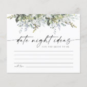 Groene Kruiden Date Night Ideas Kaart (Voorkant)