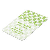 Groene kruidenrijen sparen de Datum Flexi Magnet Magneet (Linkerzijde)