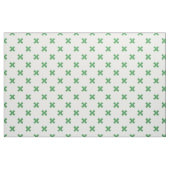 Groene kruisstiften op wit stof (Fat Quarter)
