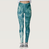 Groene Krullen Leggings (Voorkant)