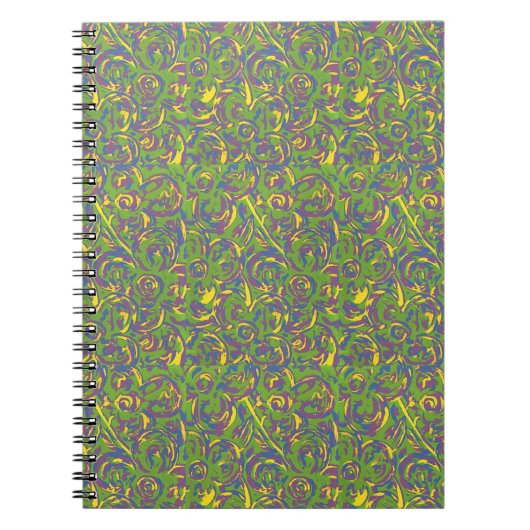 Groene krullen notitieboek (Voorkant)