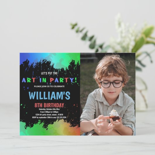 Groene Kunst in de Verf van de Partij van de Vrede Kaart (Staand voorkant)