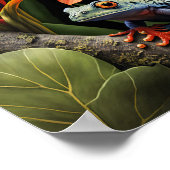 Groene kunstkikker poster (Hoek)