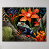 Groene kunstkikker poster (Voorkant)