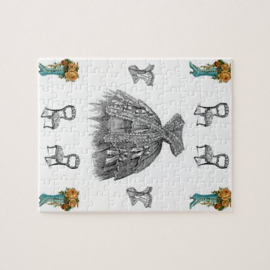  groene laarzen puzzel haar (Horizontaal)