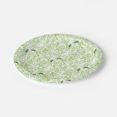 Groene laat Tropische Greenery Papieren Bordje (Gekanteld)