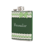  groene lace-lintboegkolf heupfles (Links)