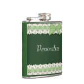  groene lace-lintboegkolf heupfles (Rechts)