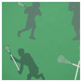 Groene lacrosse silhouettes stof (Swatch)